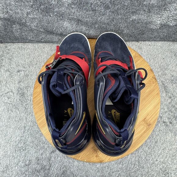 Nike Air Force 270 Shoes Mens Size 10 Blue Red Gold Strap Basketball AH6772-400 - Picture 5 of 9